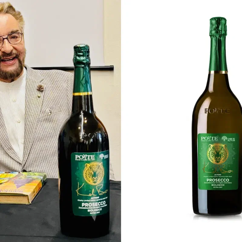 Kabir-Bedi-firma-22ACTION22-il-Prosecco-solidale-che-sostiene-i-bambini-dellIndia